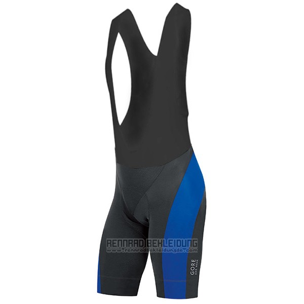 2017 Fahrradbekleidung Gore Bike Wear Power Blau Trikot Kurzarm und Tragerhose - zum Schließen ins Bild klicken